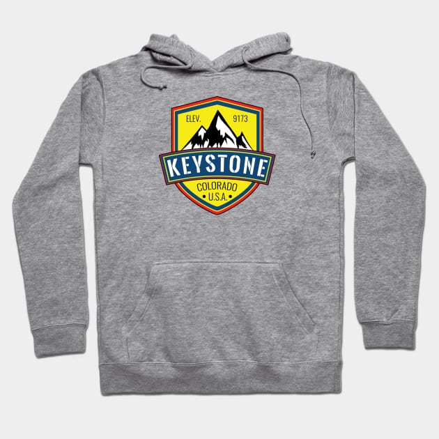 Skiing Keystone Colorado Ski Snowboarding Hoodie by heybert00